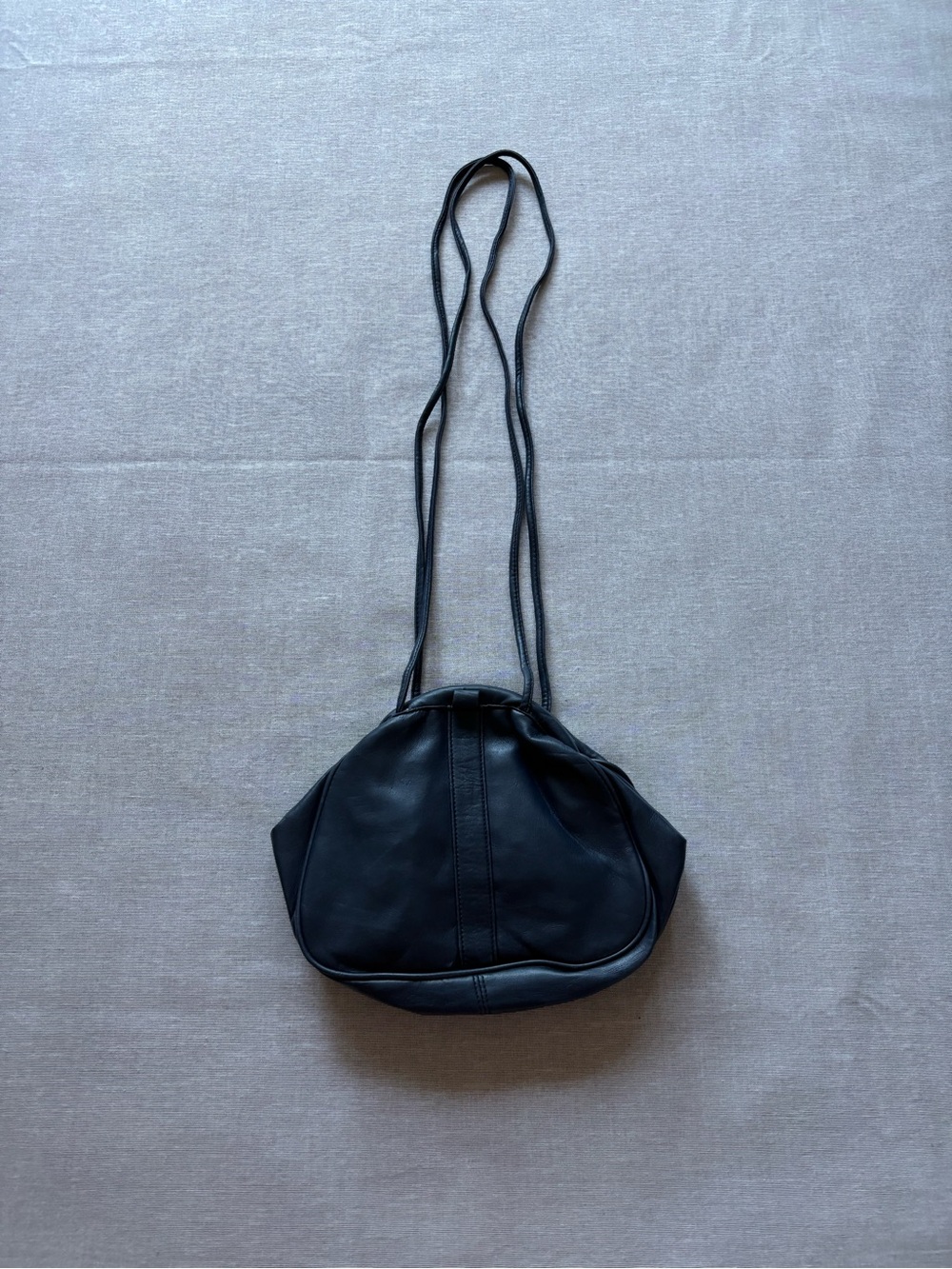 Pacific Express vintage navy boho vegan leather geometric purse